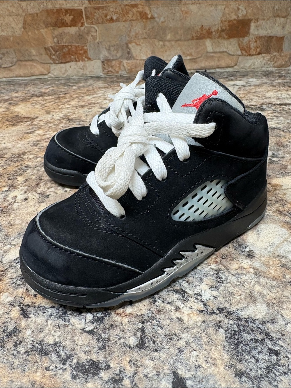 Nike Air Jordan 5 Retro OG Black Metallic Reimagined HF3977-001 Size 7C